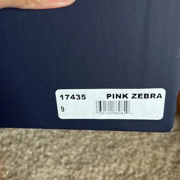 Roberto Cavalli Class pink black zebra trainer sneaker lace up size 39 9 shoe - Picture 10 of 10